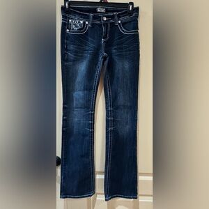 Soundgirl Dark Blue Flare Jeans Size 9